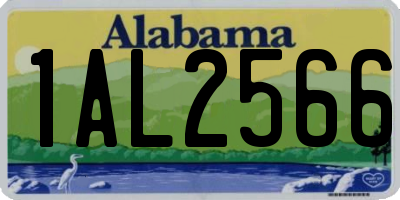 AL license plate 1AL2566
