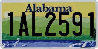 AL license plate 1AL2591