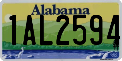AL license plate 1AL2594