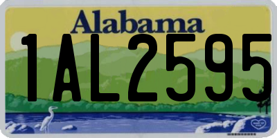 AL license plate 1AL2595