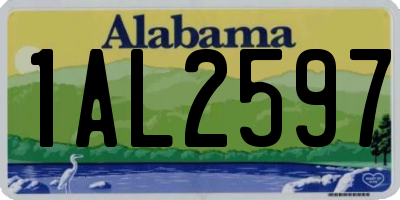 AL license plate 1AL2597