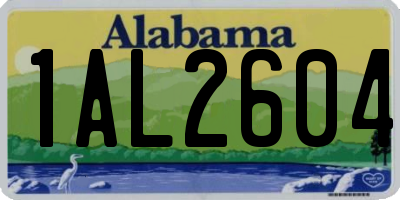 AL license plate 1AL2604