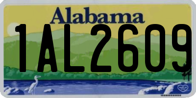 AL license plate 1AL2609