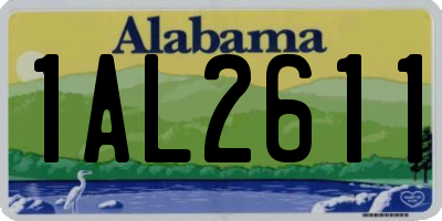 AL license plate 1AL2611
