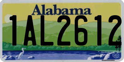 AL license plate 1AL2612