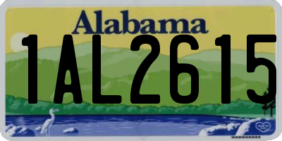 AL license plate 1AL2615