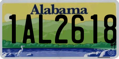 AL license plate 1AL2618