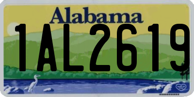 AL license plate 1AL2619
