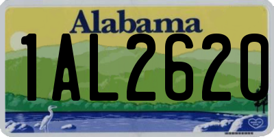 AL license plate 1AL2620