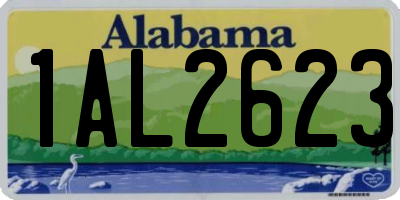 AL license plate 1AL2623