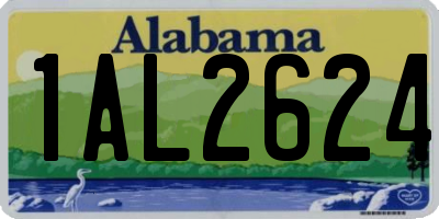AL license plate 1AL2624