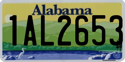 AL license plate 1AL2653