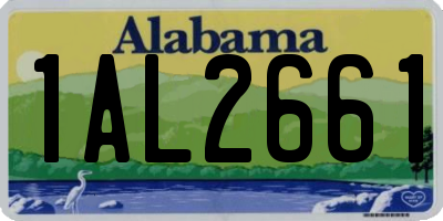 AL license plate 1AL2661
