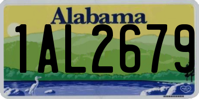 AL license plate 1AL2679