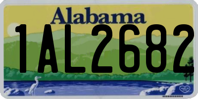 AL license plate 1AL2682