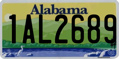 AL license plate 1AL2689