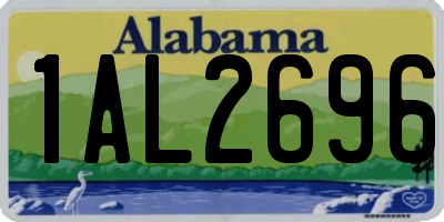 AL license plate 1AL2696