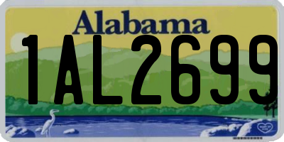 AL license plate 1AL2699