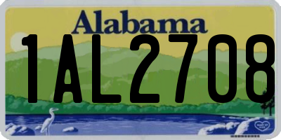 AL license plate 1AL2708