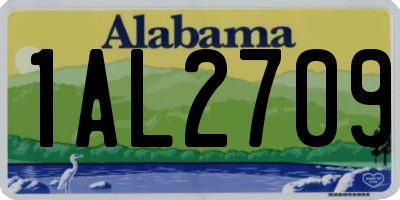AL license plate 1AL2709