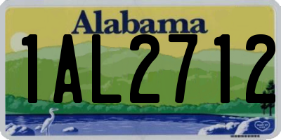 AL license plate 1AL2712