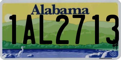AL license plate 1AL2713
