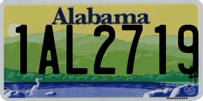 AL license plate 1AL2719