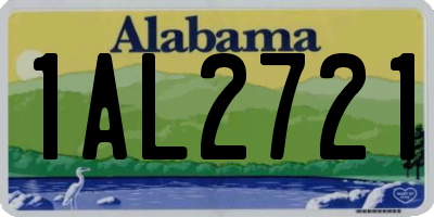 AL license plate 1AL2721