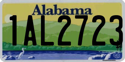 AL license plate 1AL2723