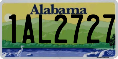AL license plate 1AL2727