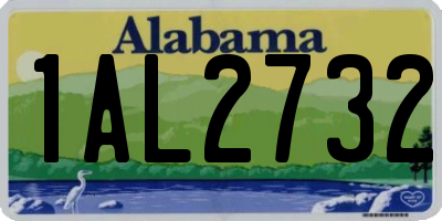 AL license plate 1AL2732