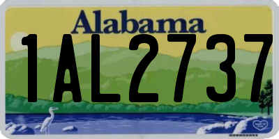 AL license plate 1AL2737