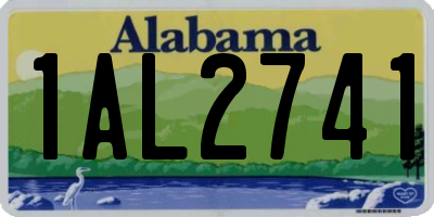 AL license plate 1AL2741