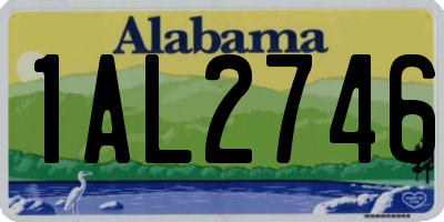 AL license plate 1AL2746