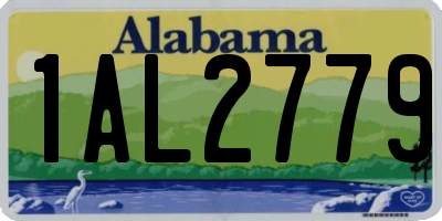 AL license plate 1AL2779