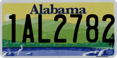 AL license plate 1AL2782