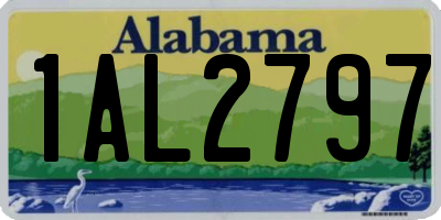 AL license plate 1AL2797
