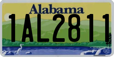 AL license plate 1AL2811