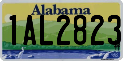 AL license plate 1AL2823
