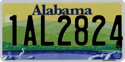 AL license plate 1AL2824