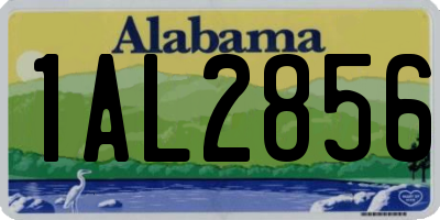 AL license plate 1AL2856