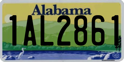 AL license plate 1AL2861