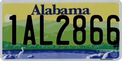 AL license plate 1AL2866