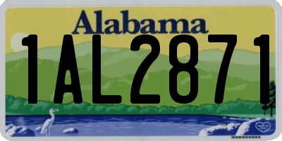 AL license plate 1AL2871