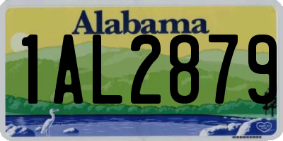 AL license plate 1AL2879