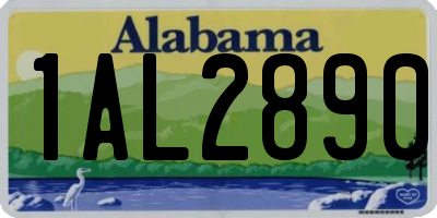 AL license plate 1AL2890