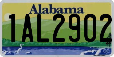 AL license plate 1AL2902