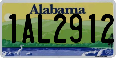 AL license plate 1AL2912