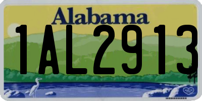 AL license plate 1AL2913