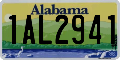 AL license plate 1AL2941